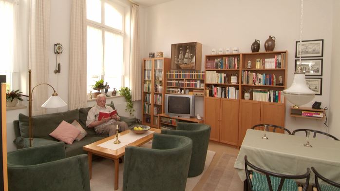Wohnzimmer, Foto: Heinrich Hüsch / Schervier Altenhilfe